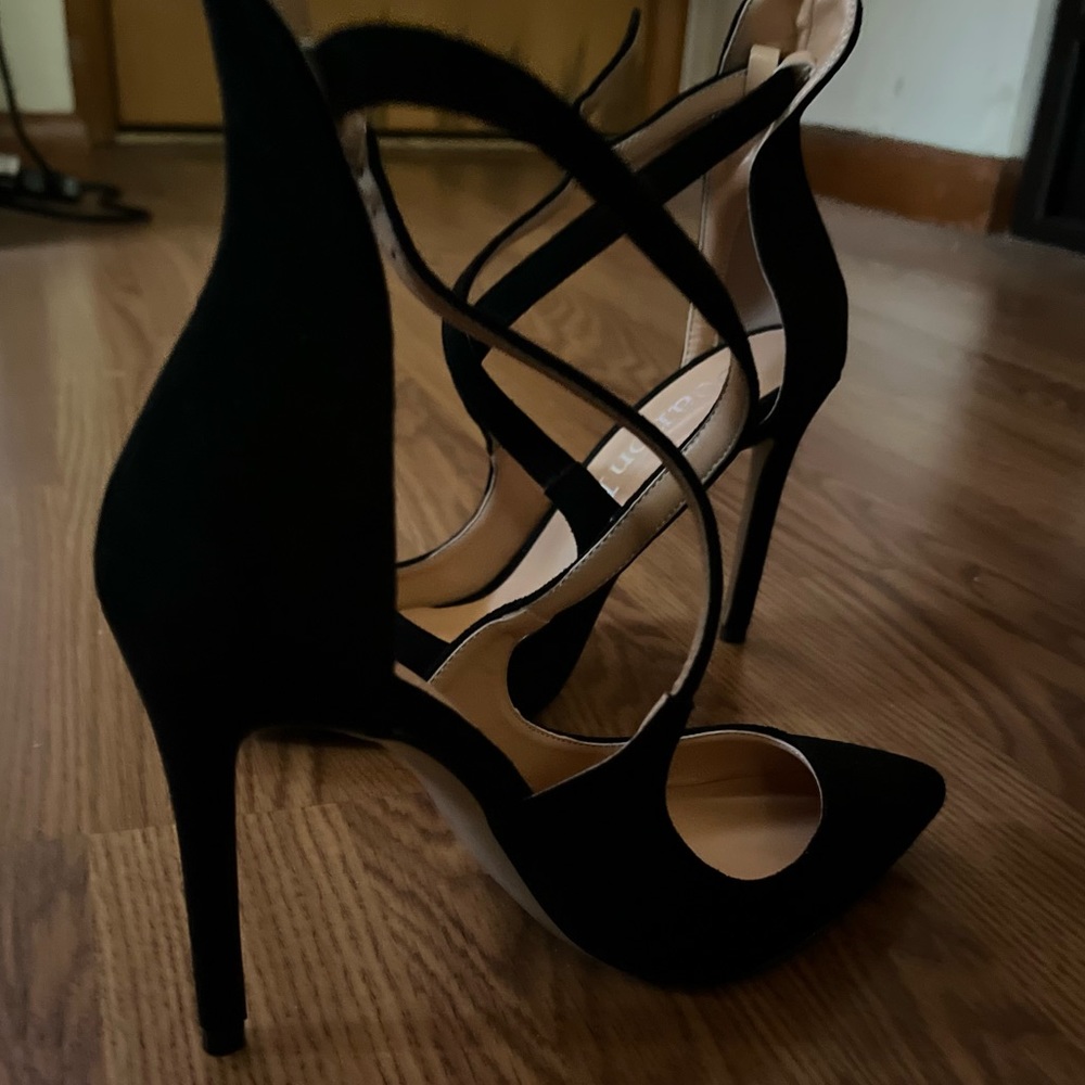 Back Suede High Heels size 5! Never used! - Picture 2 of 5